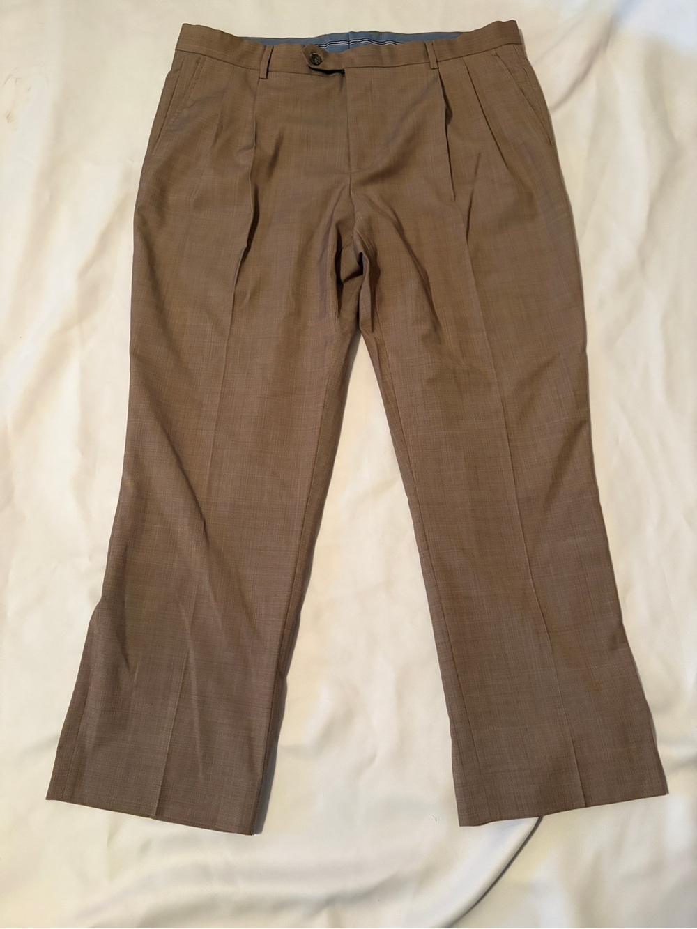 Nautica Men's Brown Plaid Dress Pants